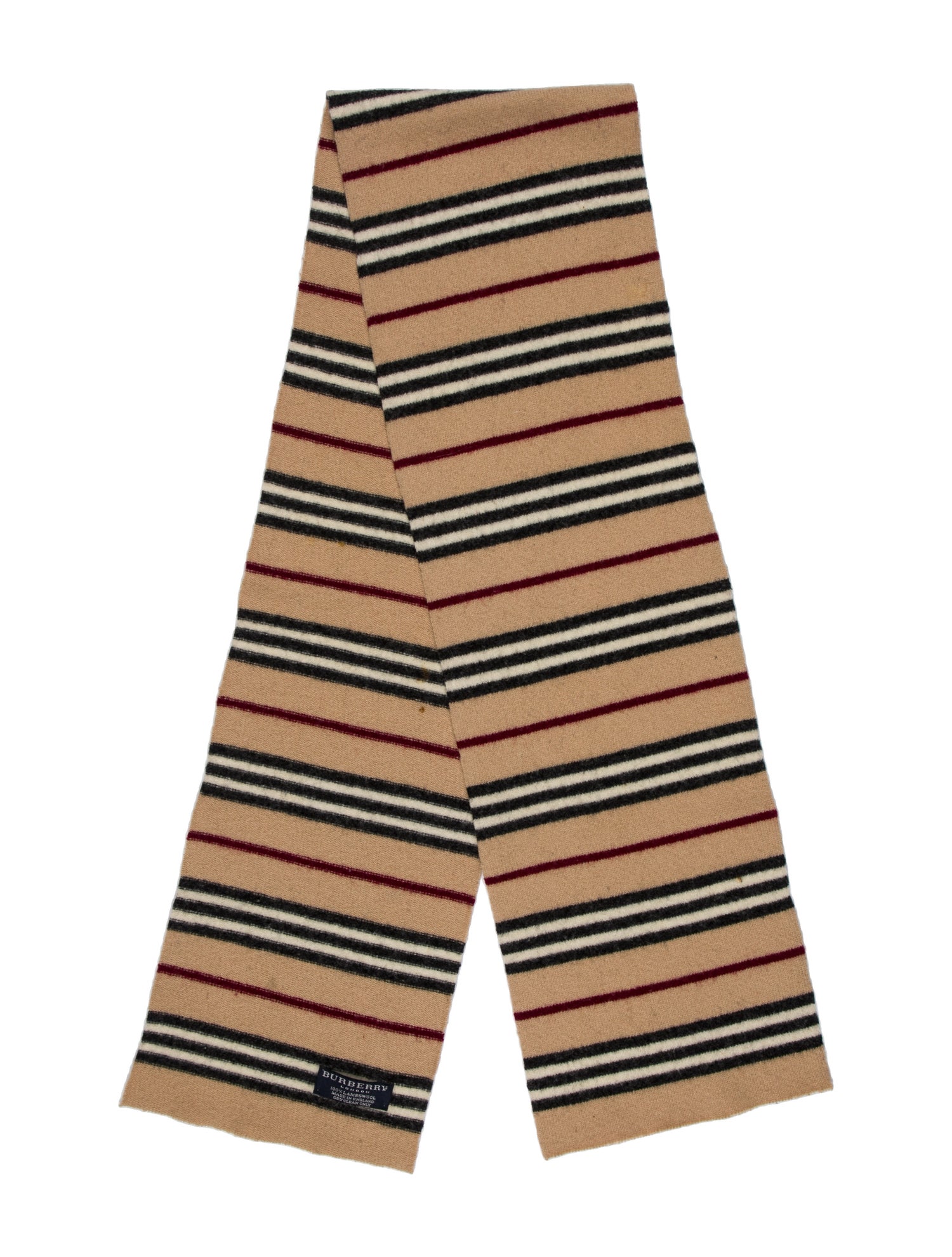 Burberry London Lambswool Vintage Scarf