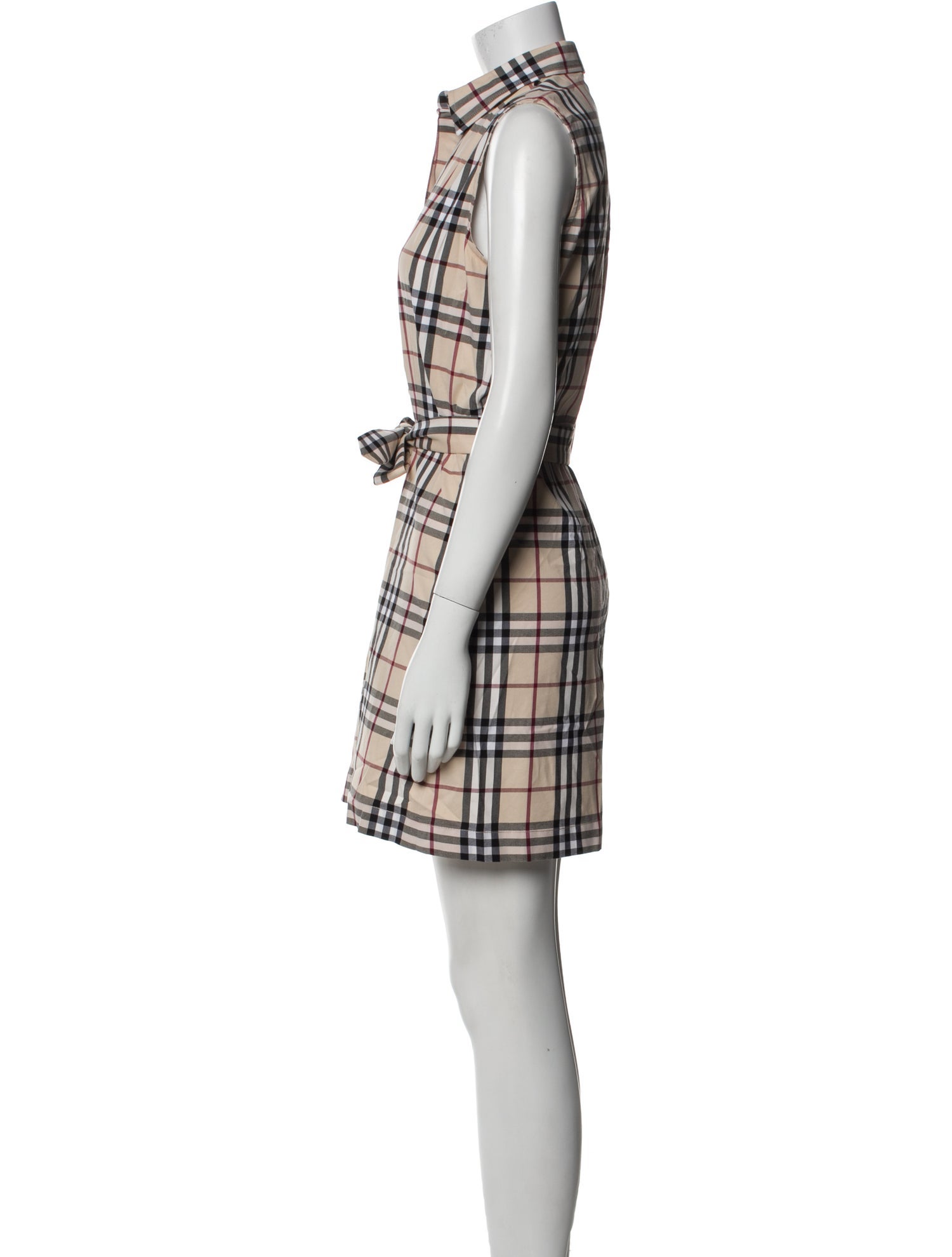 Burberry London Plaid Print Mini Dress
