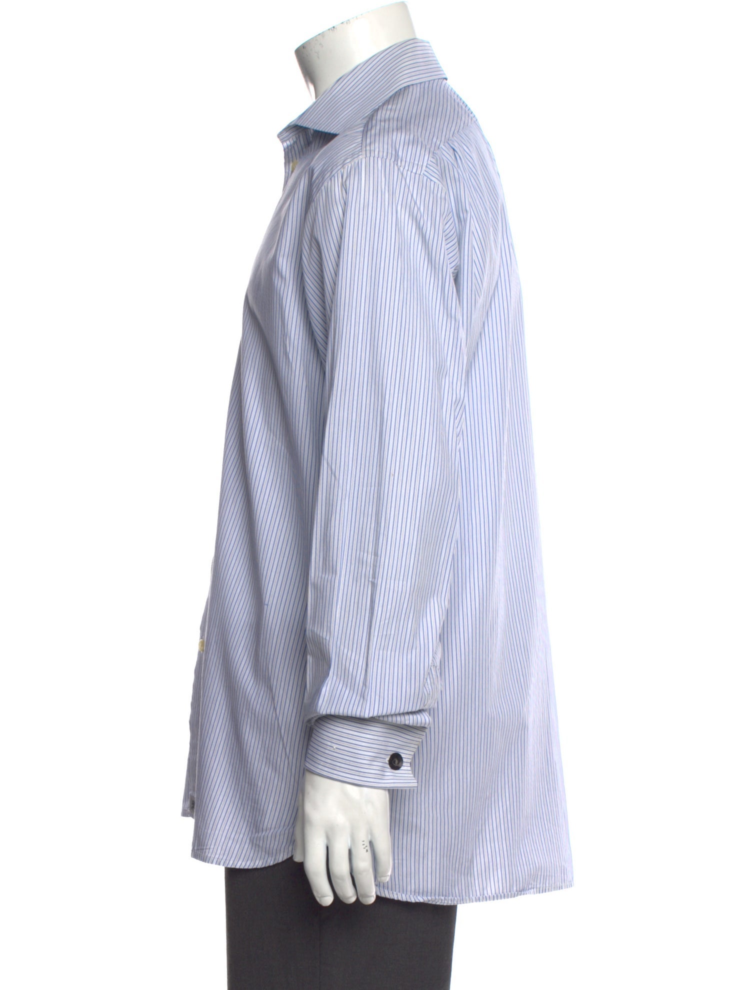 Burberry London Striped Long Sleeve Dress Shirt