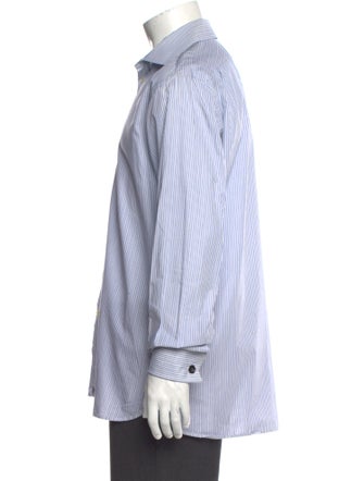 Burberry London Striped Long Sleeve Dress Shirt