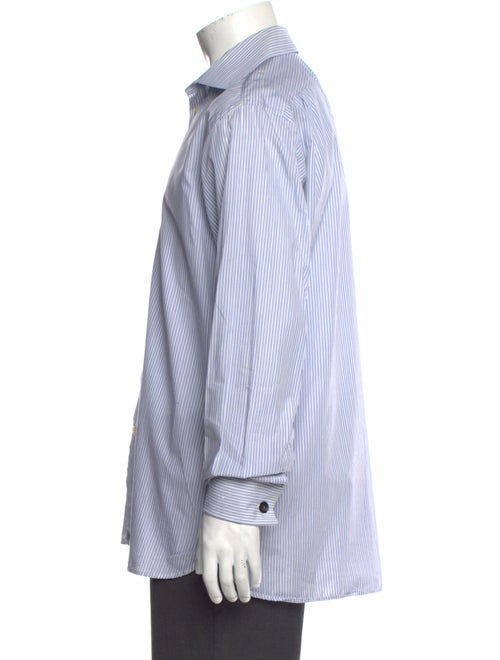 Burberry London Striped Long Sleeve Dress Shirt