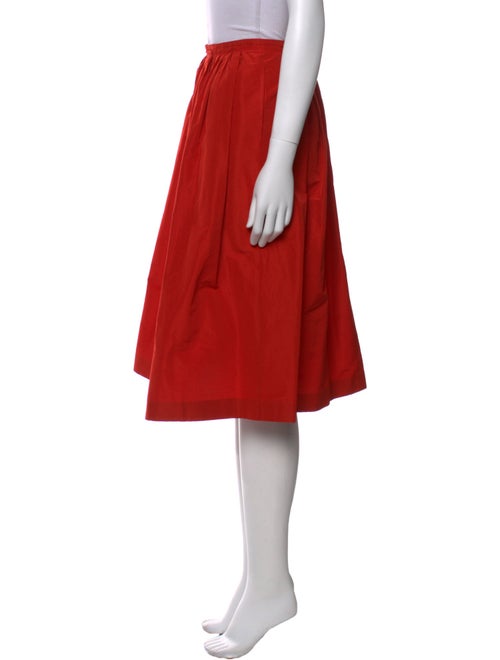 Burberry London Pleated Accents Knee-Length Skirt