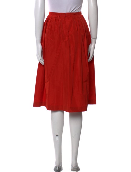 Burberry London Pleated Accents Knee-Length Skirt