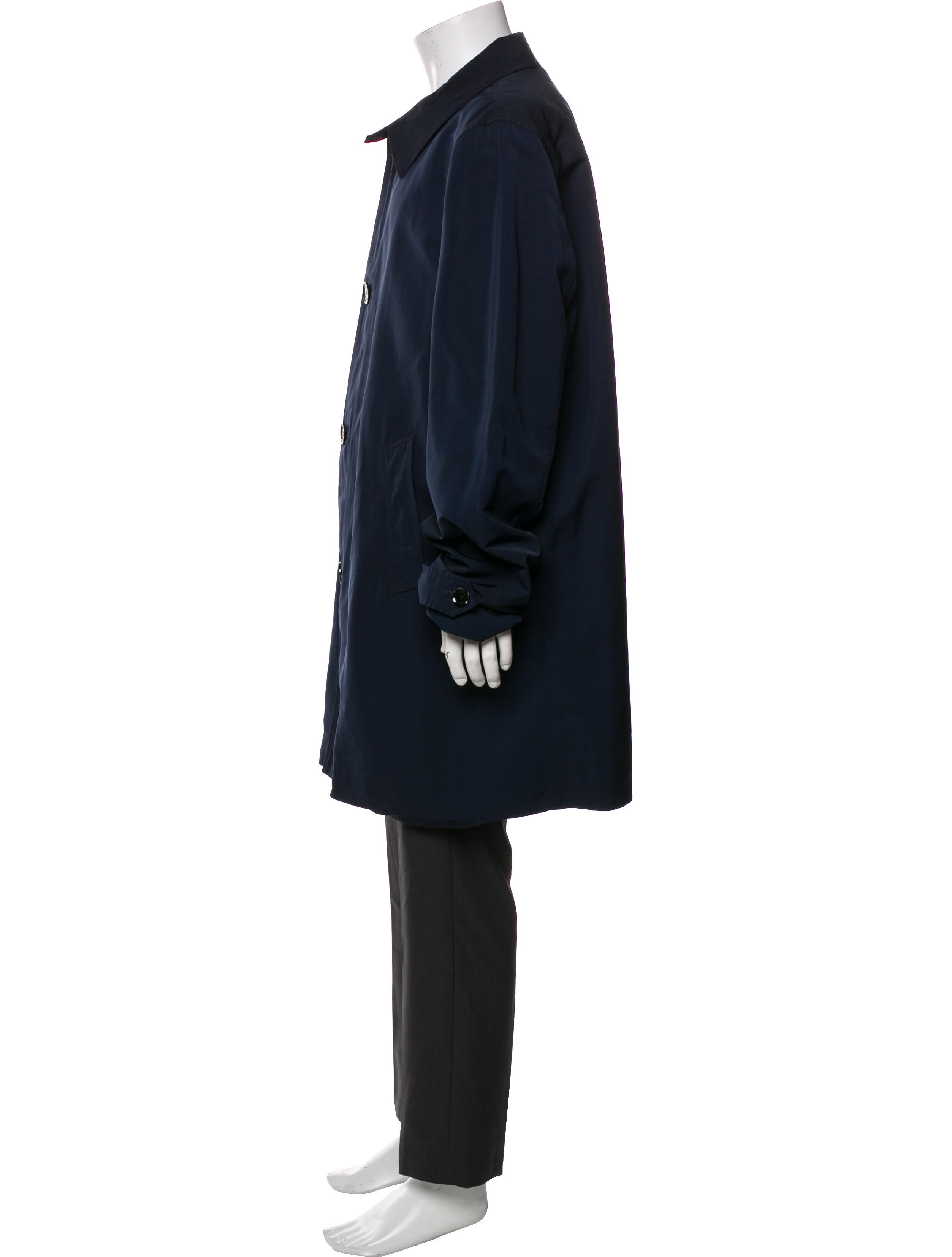 Burberry London Nova Check Pattern Trench Coat