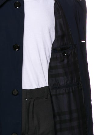 Burberry London Nova Check Pattern Trench Coat