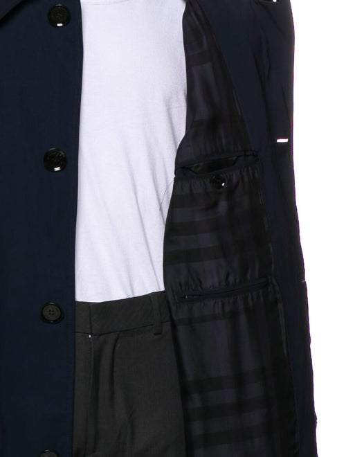 Burberry London Nova Check Pattern Trench Coat