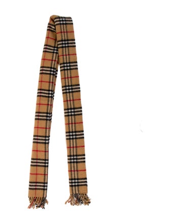 Burberry London Lambswool Nova Check Pattern Scarf