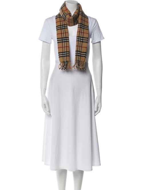 Burberry London Lambswool Nova Check Pattern Scarf