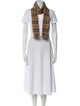 Burberry London Lambswool Nova Check Pattern Scarf