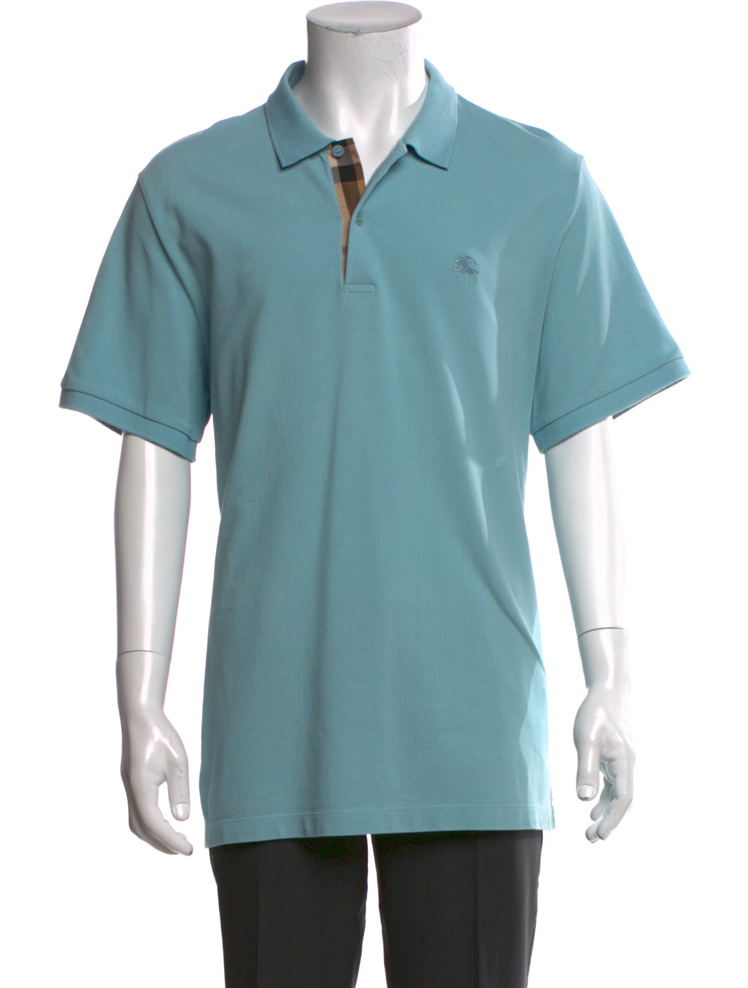 Burberry London Nova Check Pattern Collar Polo Shirt