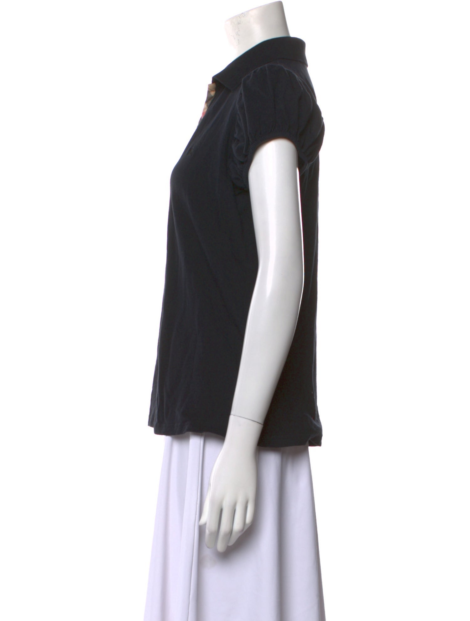 Burberry London V-Neck Short Sleeve Polo