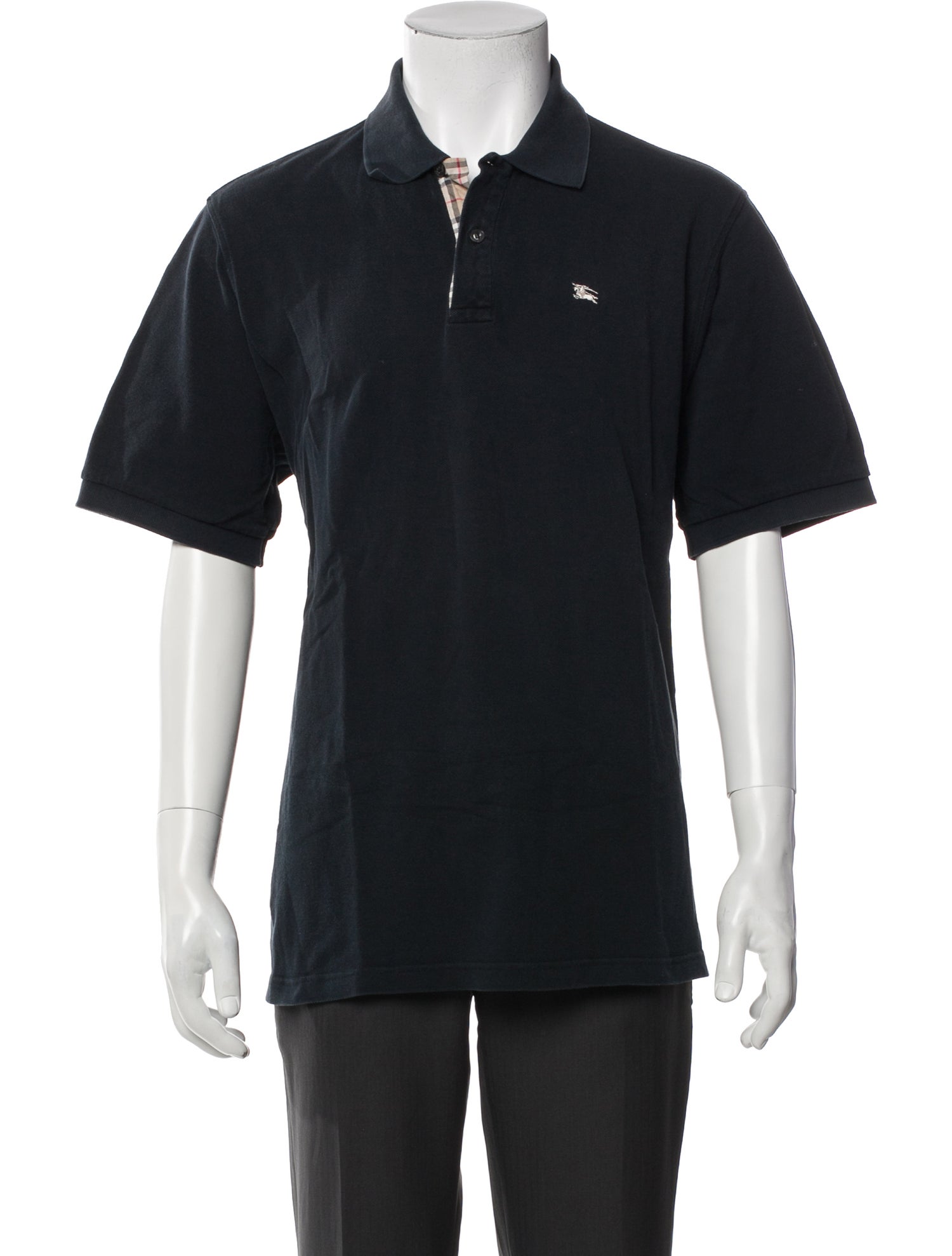Burberry London Nova Check Pattern Collar Polo Shirt