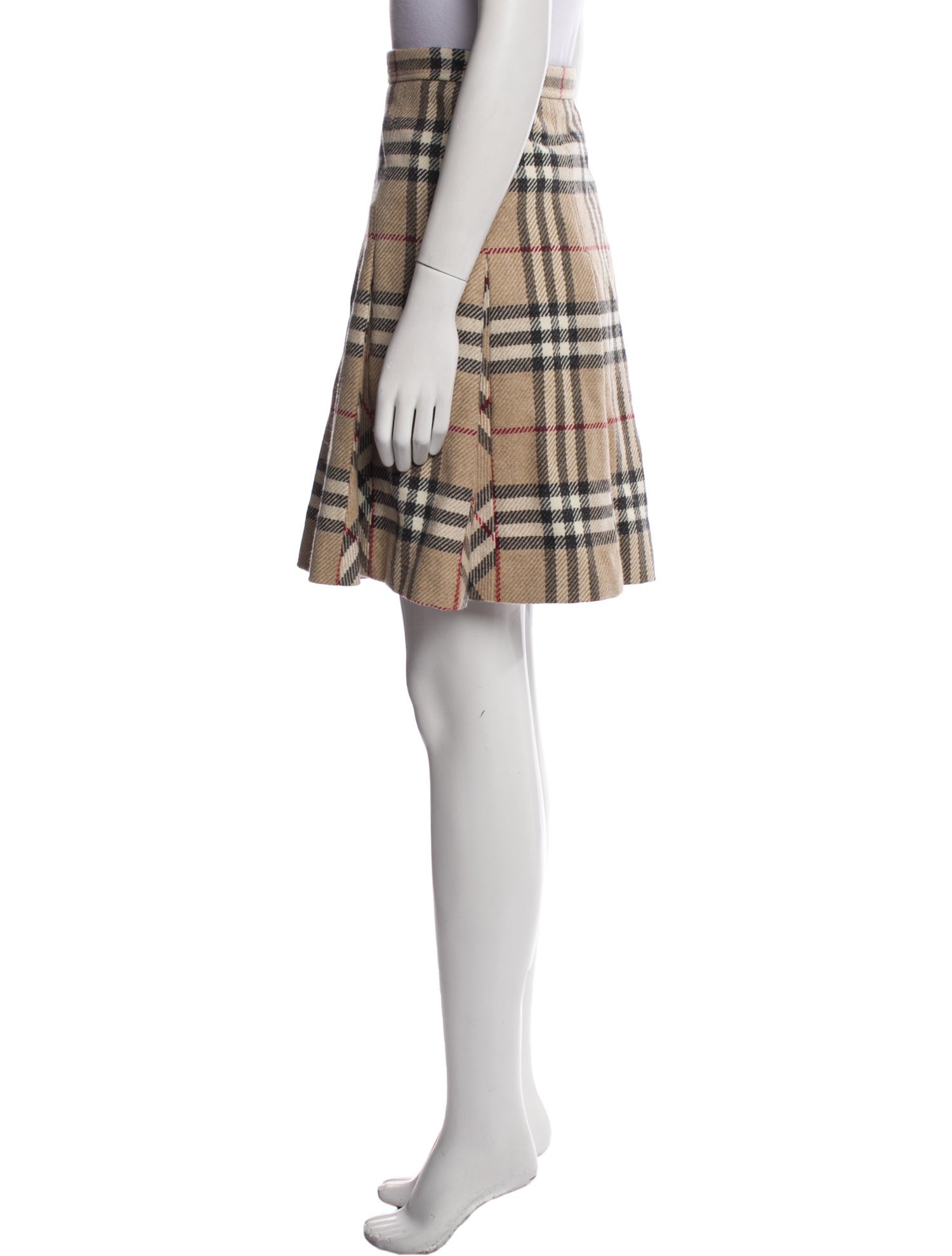 Burberry London Wool Knee-Length Skirt