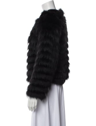 Burberry London Lamb Leather Fur Jacket