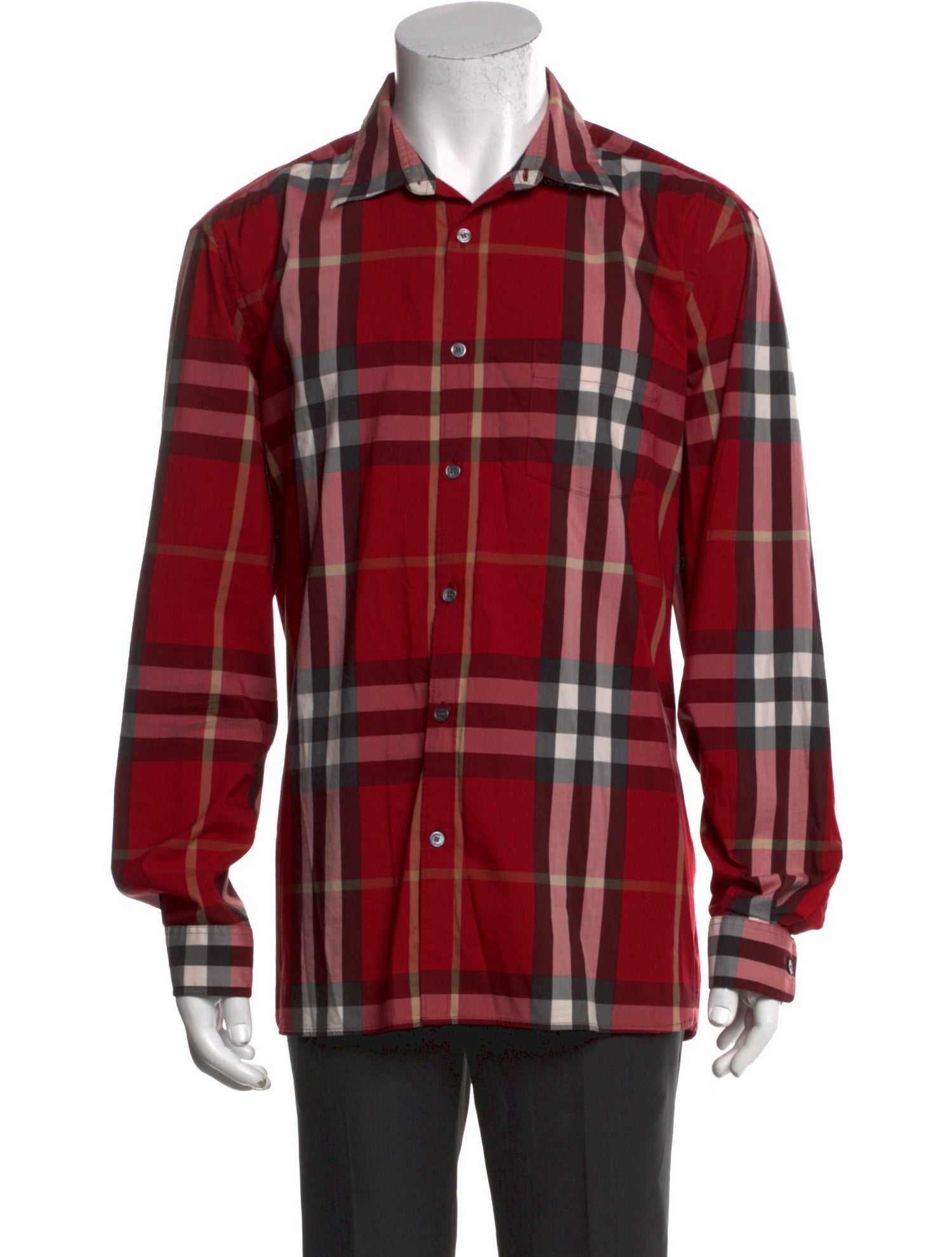 Burberry Super Nova Check Pattern Long Sleeve Shirt