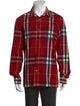 Burberry Super Nova Check Pattern Long Sleeve Shirt