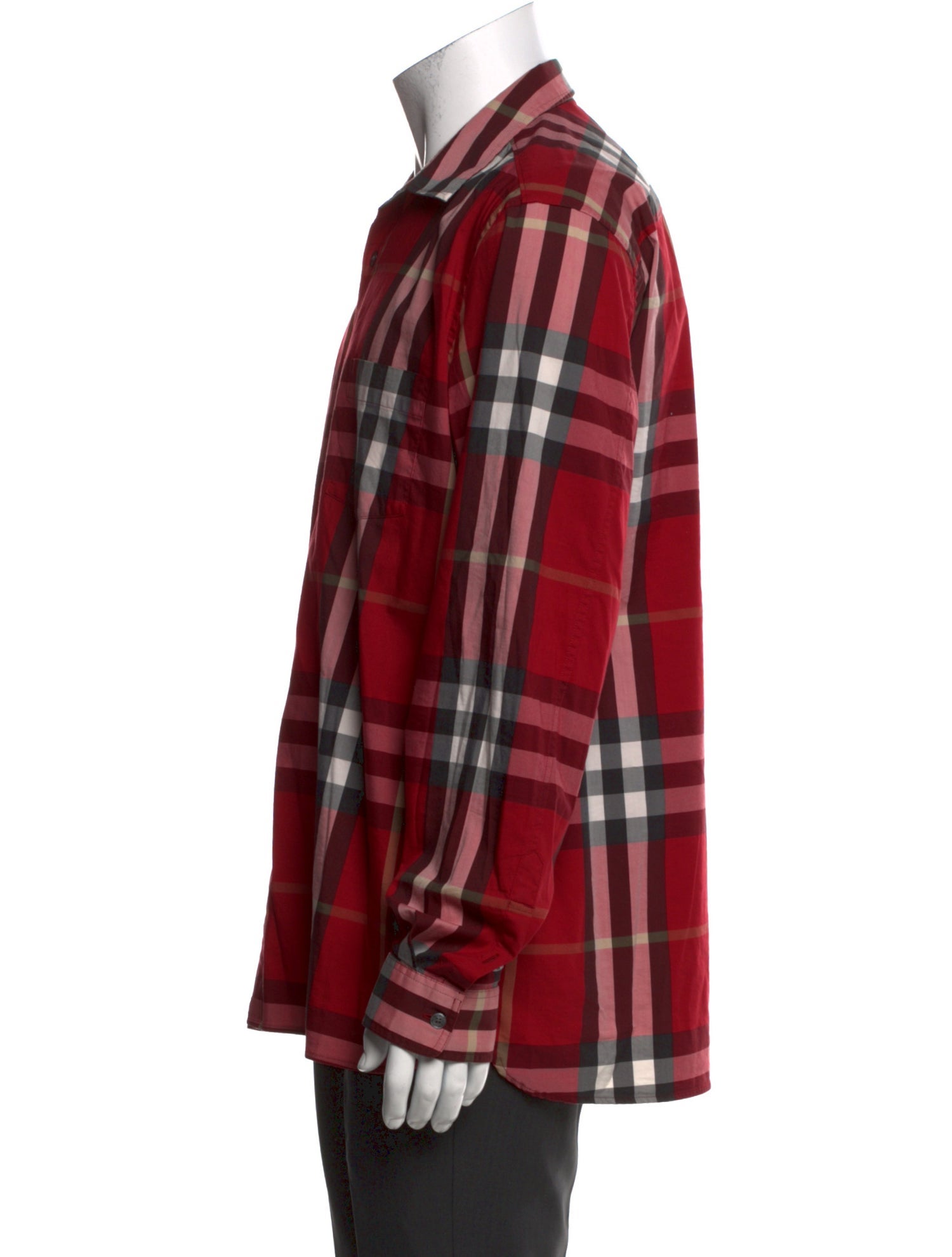 Burberry Super Nova Check Pattern Long Sleeve Shirt