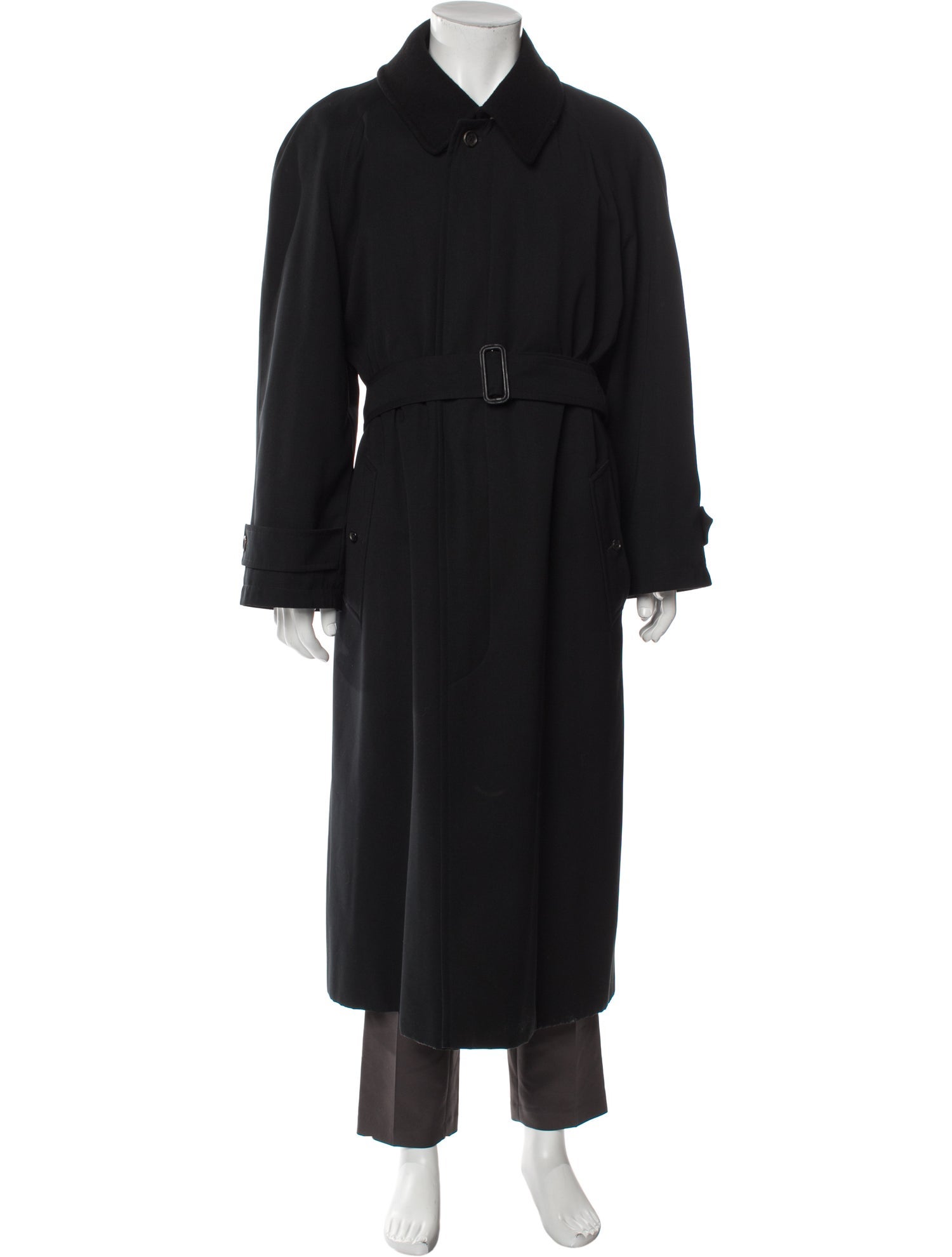 Burberry London Nova Check Pattern Trench Coat