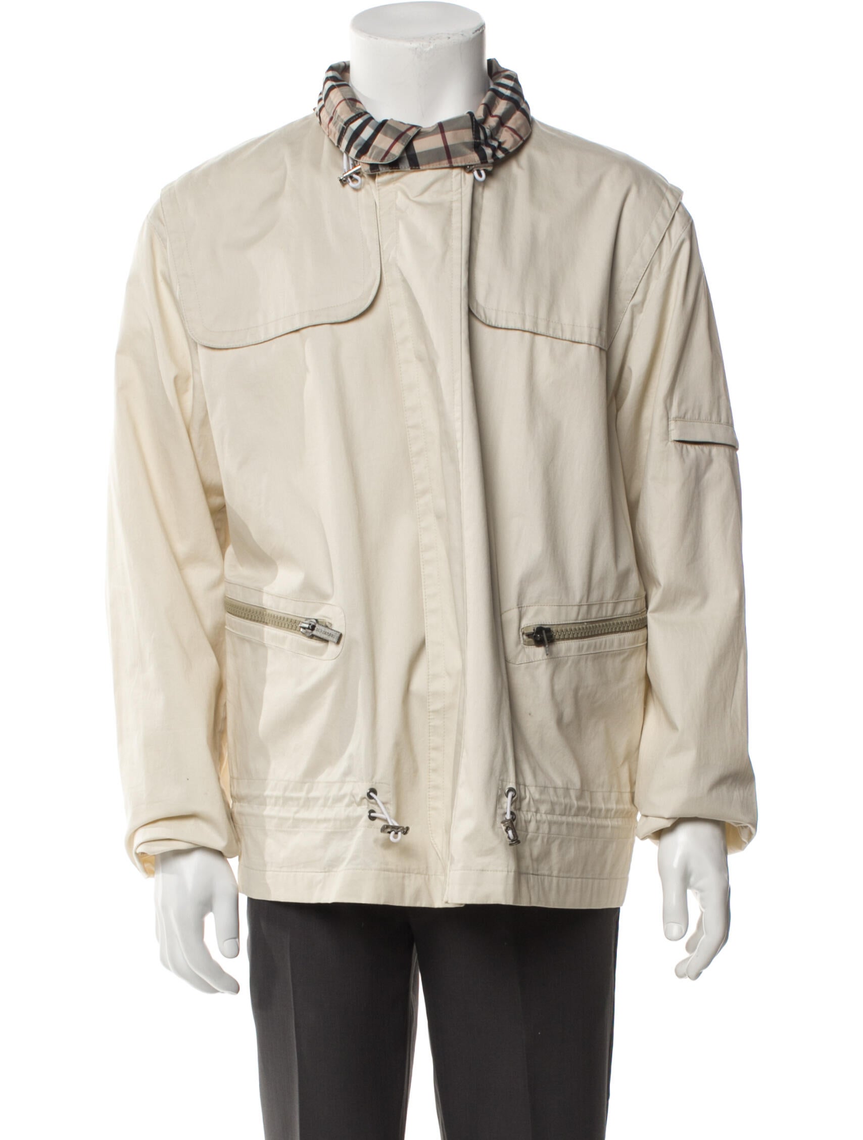 Burberry London Nova Check Pattern Utility Jacket