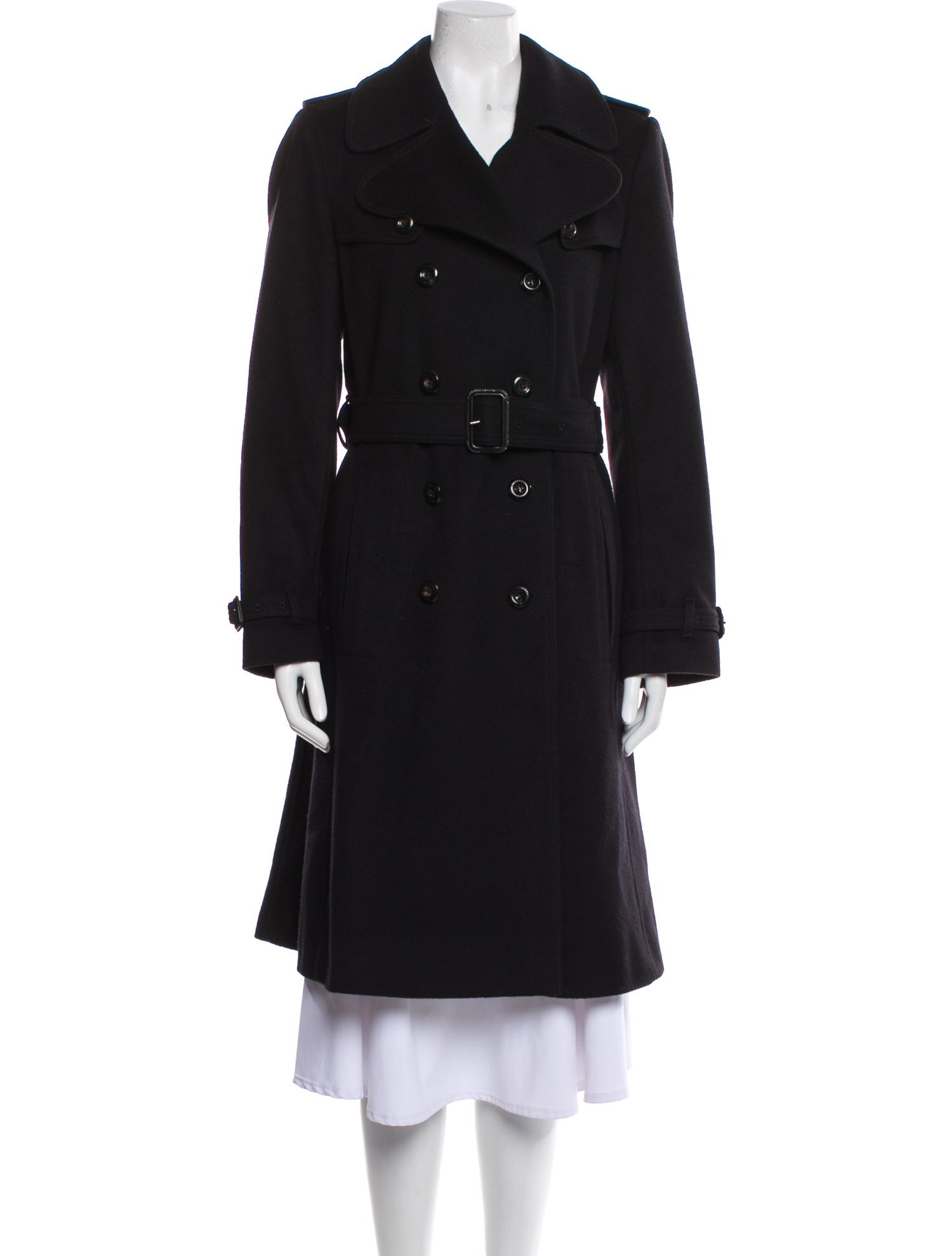 Burberry London Virgin Wool Trench Coat