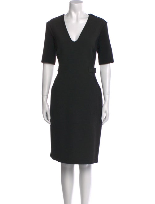 Burberry London V-Neck Knee-Length Dress