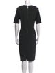Burberry London V-Neck Knee-Length Dress