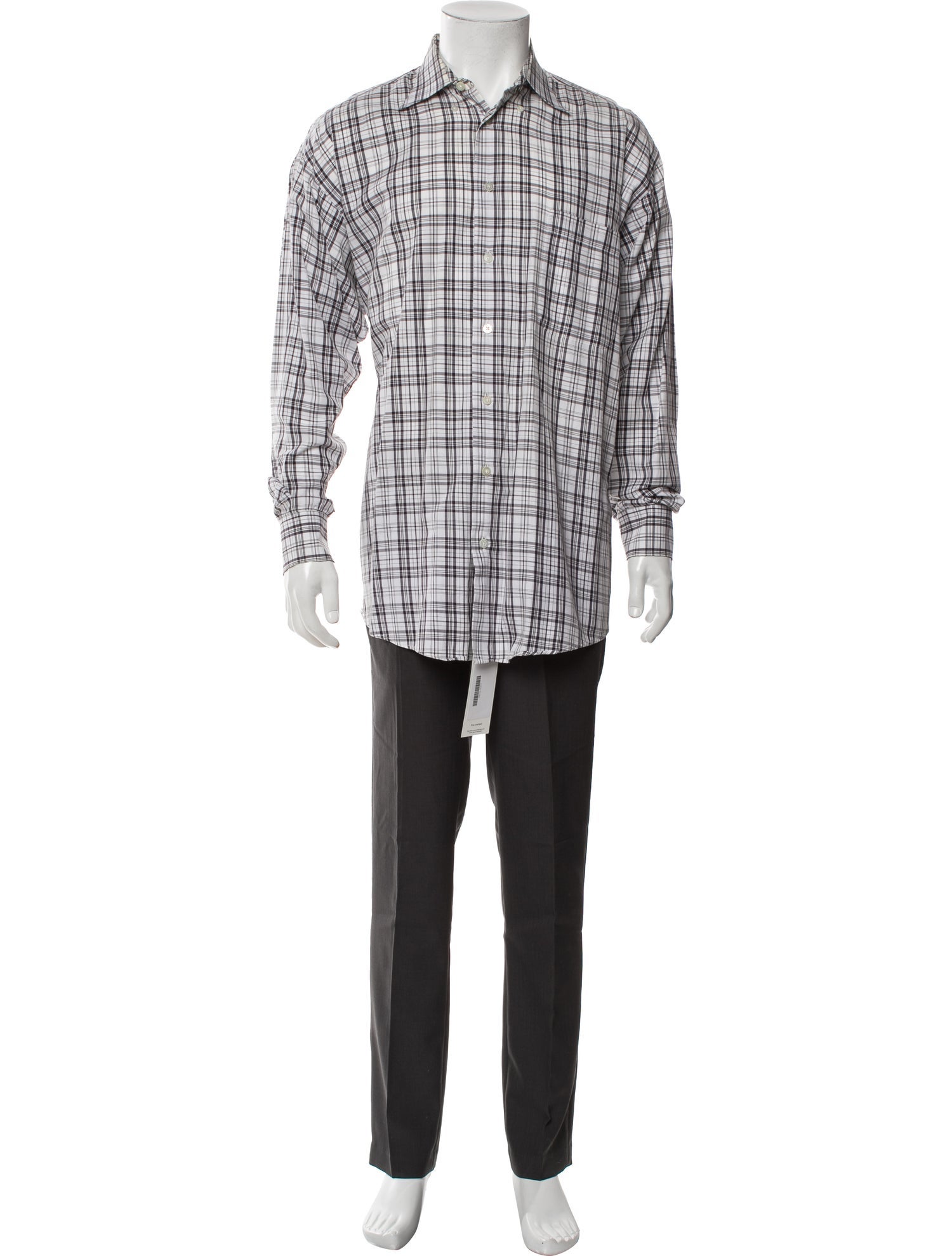 Burberry London House Check Pattern Long Sleeve Shirt