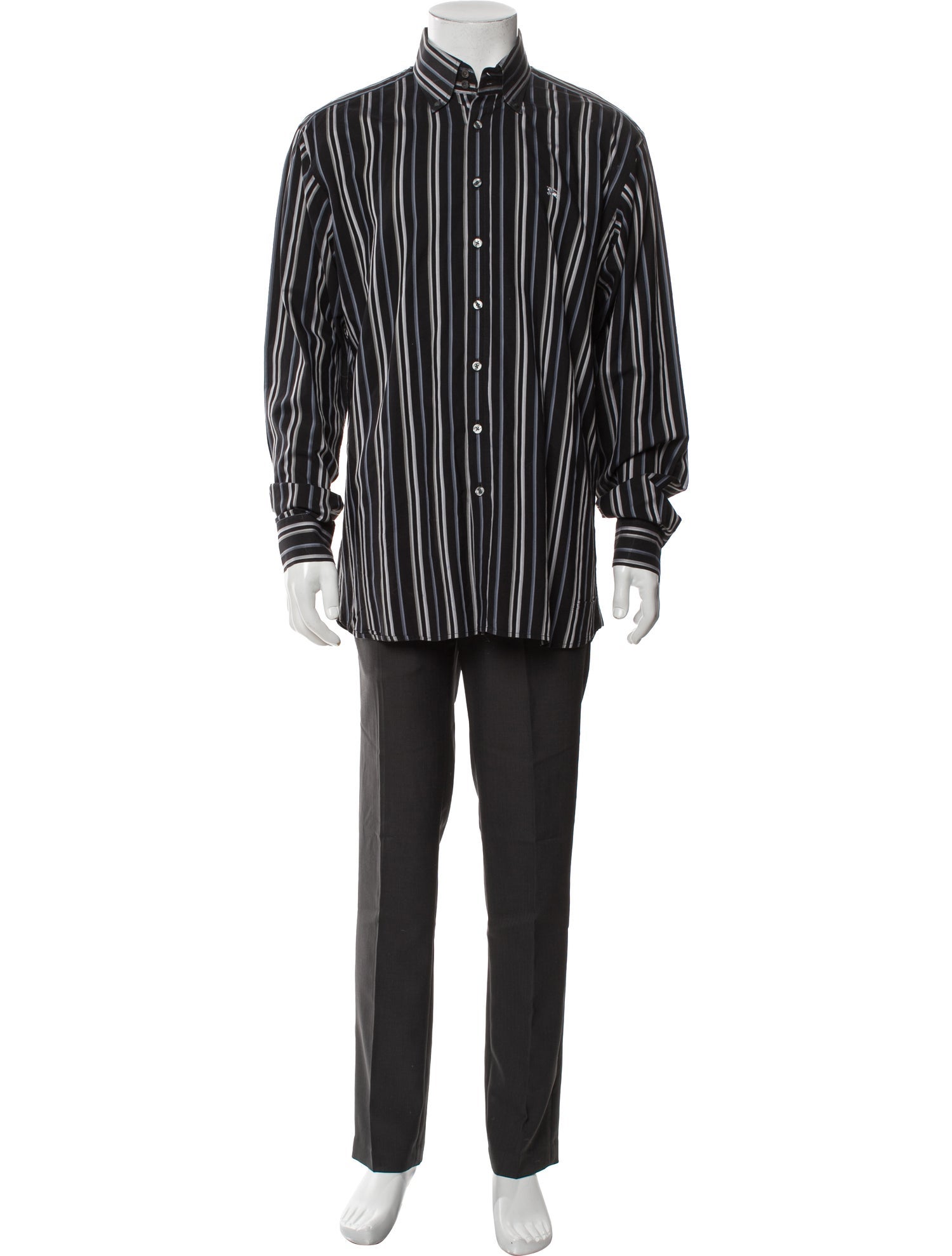 Burberry London Striped Long Sleeve Shirt