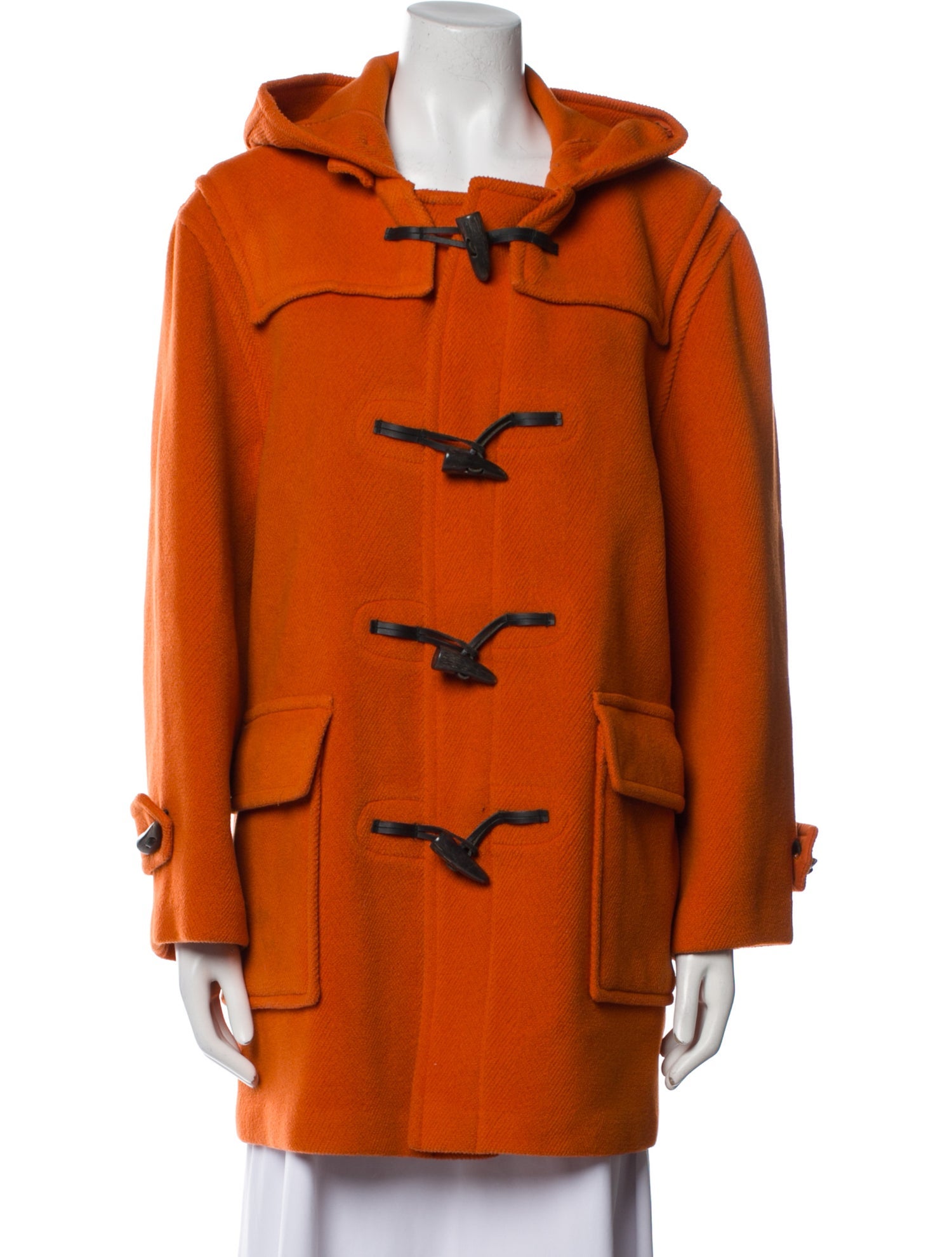 Burberry London Wool Faux Fur Coat