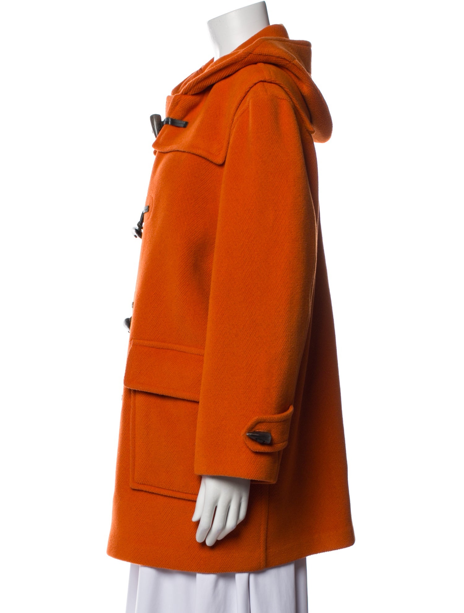 Burberry London Wool Faux Fur Coat