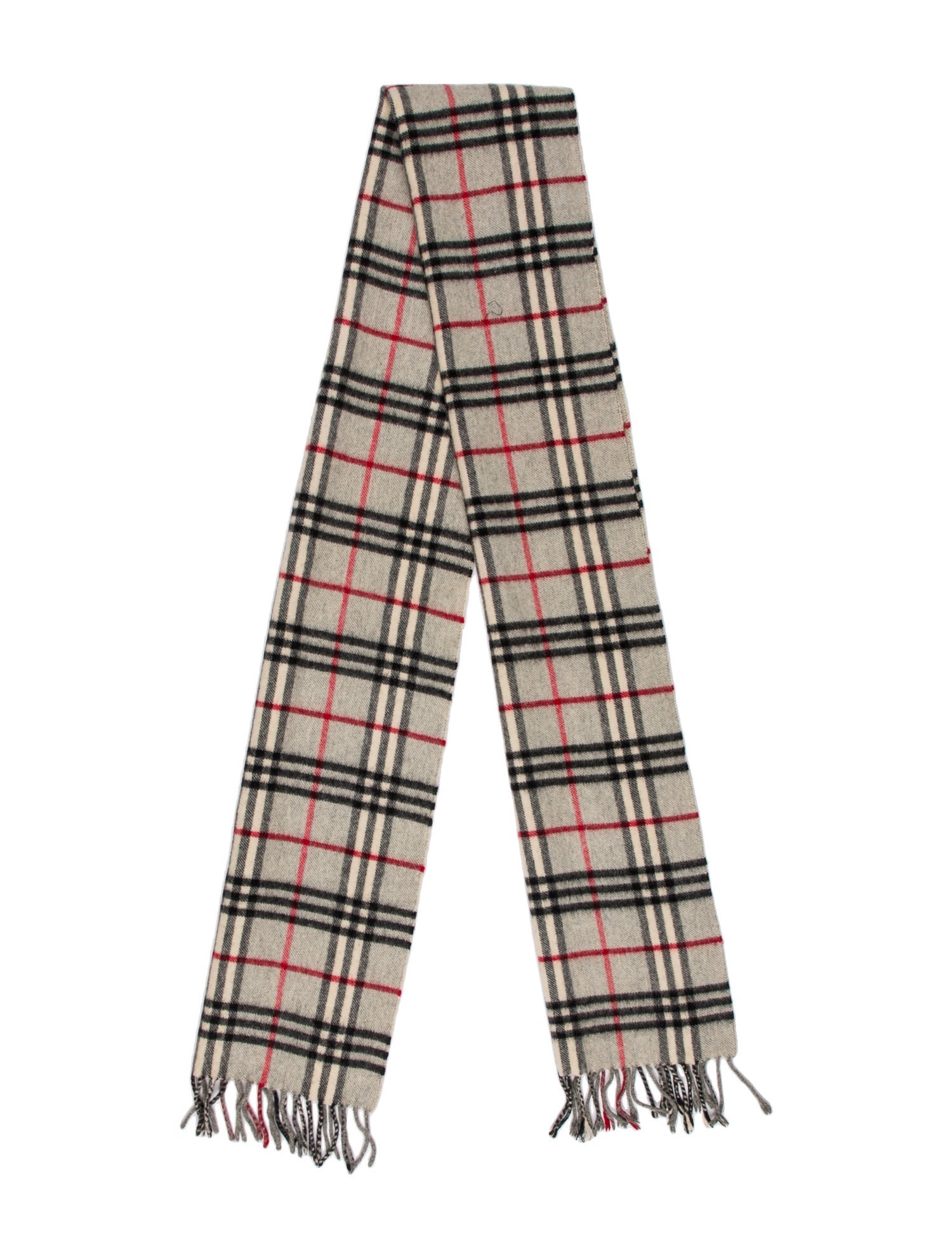 Burberry London Cashmere House Check Pattern Scarf