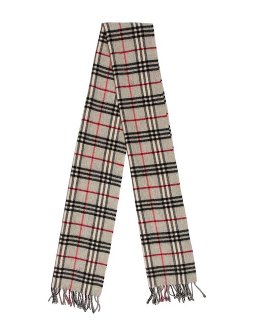 Burberry London Cashmere House Check Pattern Scarf