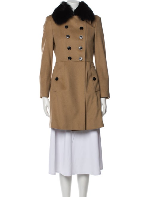 Burberry London Virgin Wool Fur Coat