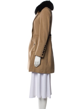 Burberry London Virgin Wool Fur Coat