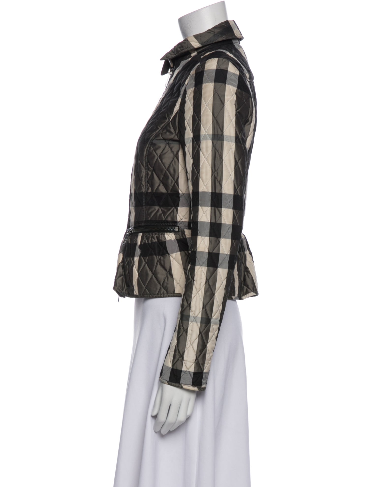 Burberry London Plaid Print Jacket