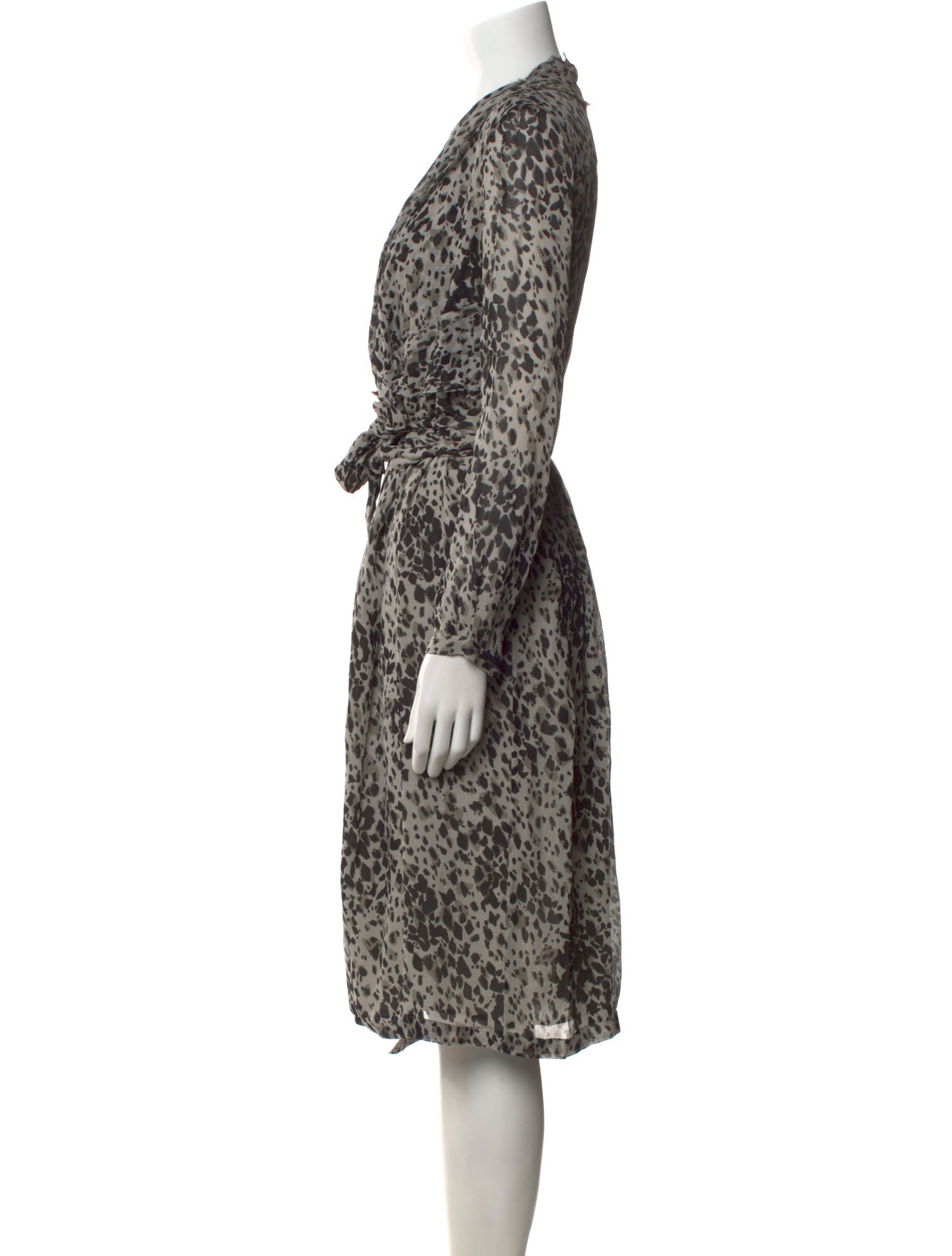 Burberry London Silk Midi Length Dress