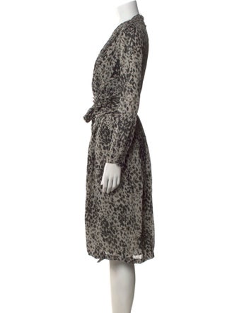 Burberry London Silk Midi Length Dress