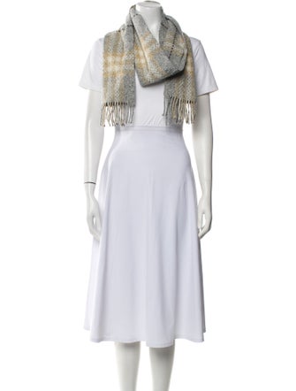 Burberry London Cashmere House Check Pattern Scarf