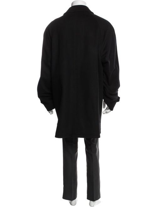 Burberry London House Check Pattern Wool Overcoat