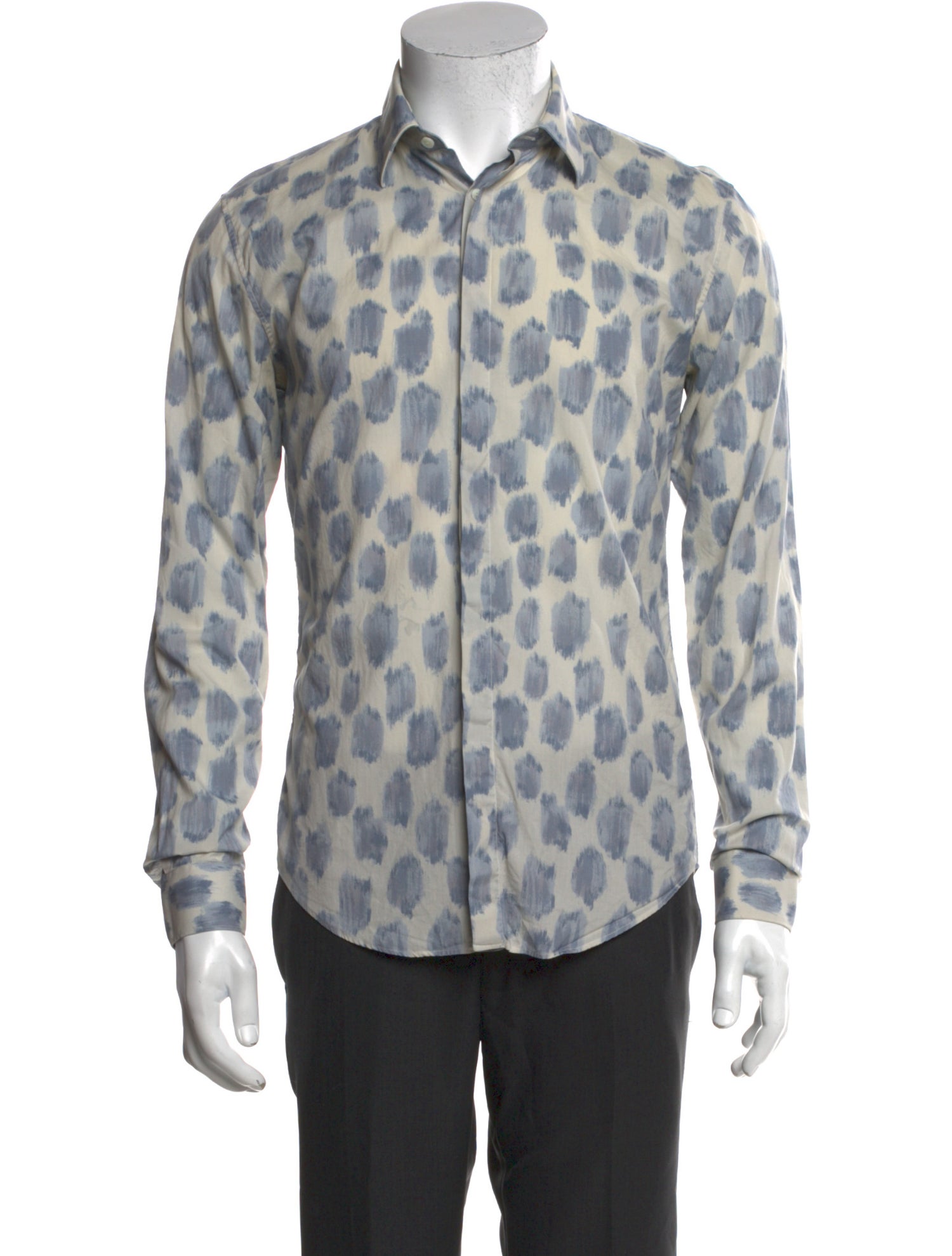 Burberry London Polka Dot Print Long Sleeve Shirt