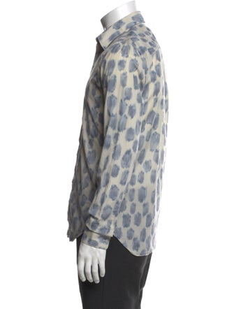 Burberry London Polka Dot Print Long Sleeve Shirt