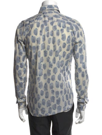 Burberry London Polka Dot Print Long Sleeve Shirt