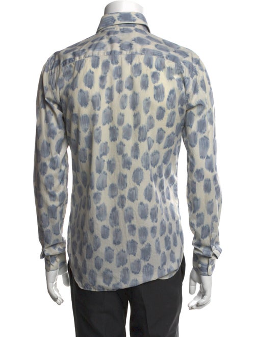 Burberry London Polka Dot Print Long Sleeve Shirt