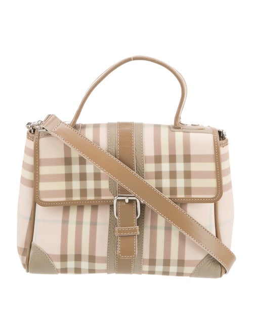 Burberry London House Check Top Handle Bag
