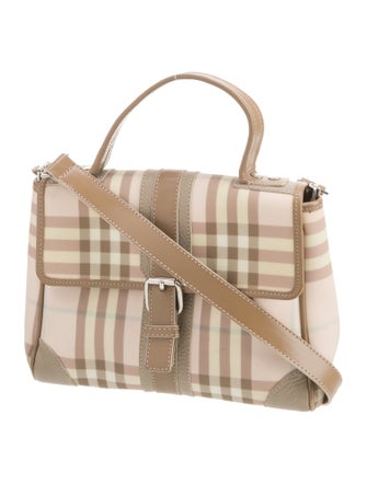 Burberry London House Check Top Handle Bag