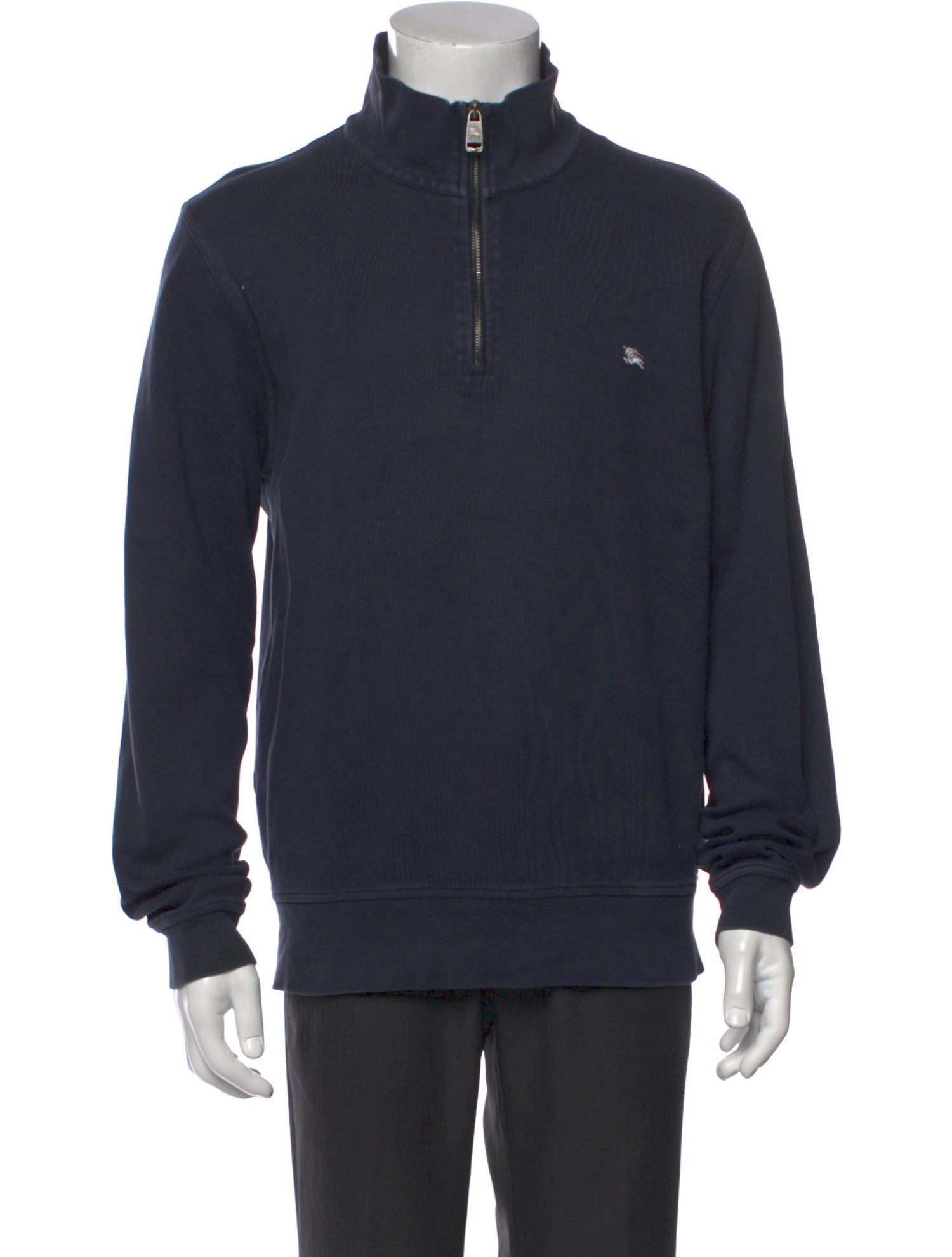 Burberry London Vintage Nova Check Pattern Polo Sweater