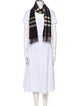 Burberry London Cashmere Plaid Print Scarf