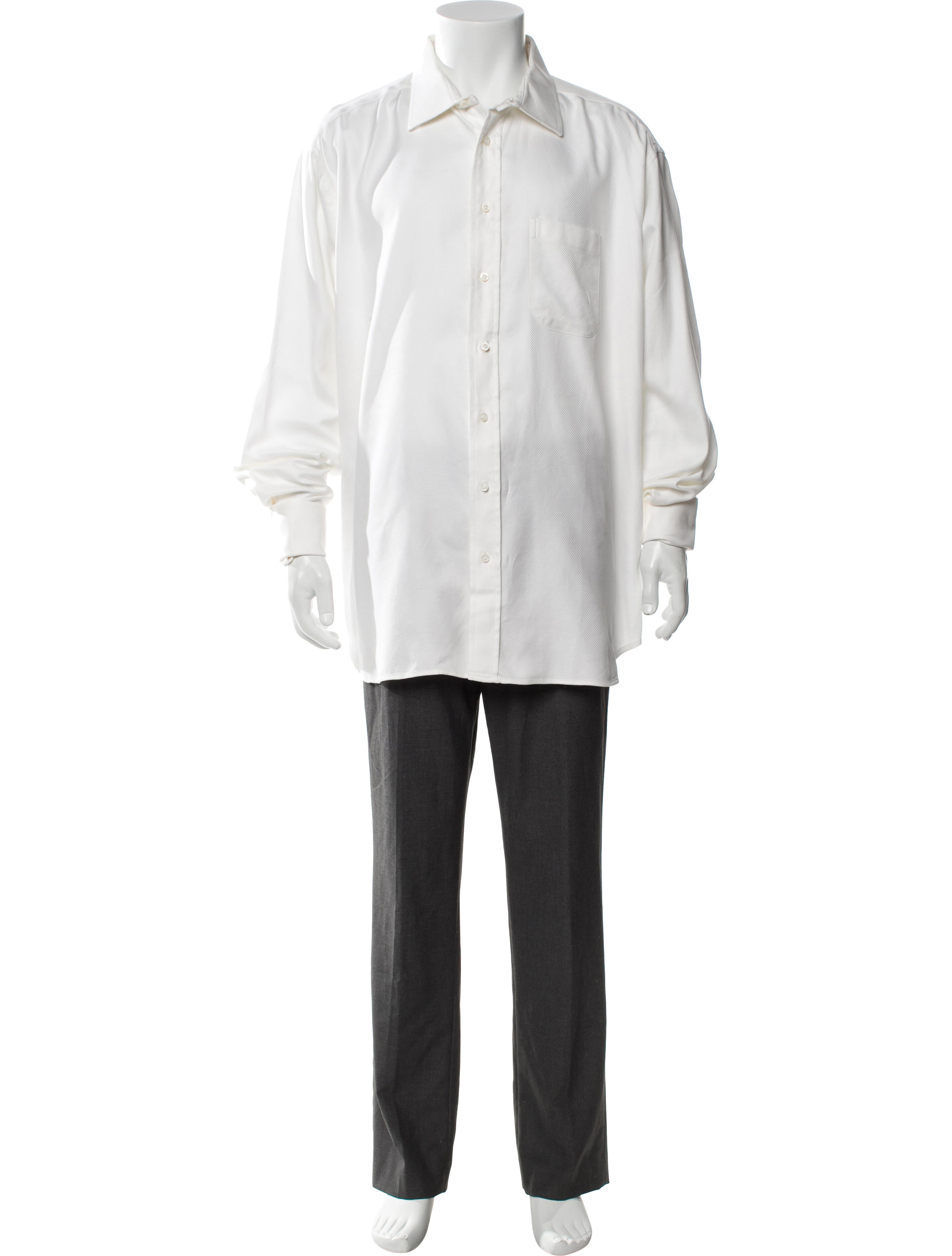 Burberry London Nova Check Pattern Long Sleeve Dress Shirt