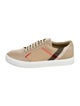 Burberry London Leather Printed Sneakers