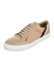 Burberry London Leather Printed Sneakers